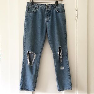 Subdued Boyfriend High-Rise Jeans